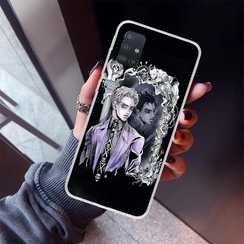 JoJo Kira Yoshikage Killer Queen Phone Case For Samsung Galaxy A12 A52S A42 A32 A22 A51 A50 Note 20 Ultra 10 S10 Plus A71 A70 A3