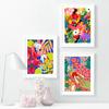 Abstract Tropical Plants Wall Art, Colorful Flower Prints, Canvas Paintings, Nordic Posters, Pictures for Living Room Decor