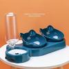 3 in 1 Dogs Feeder Cat Food Water Bowl No-Spill Feeder Bowl Water Bottle