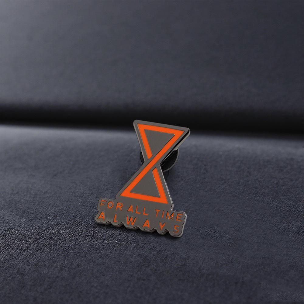 Eternal Hourglass Enamel Pin: Miss Minute Badge - Unique Holiday Jewelry for Men & Women