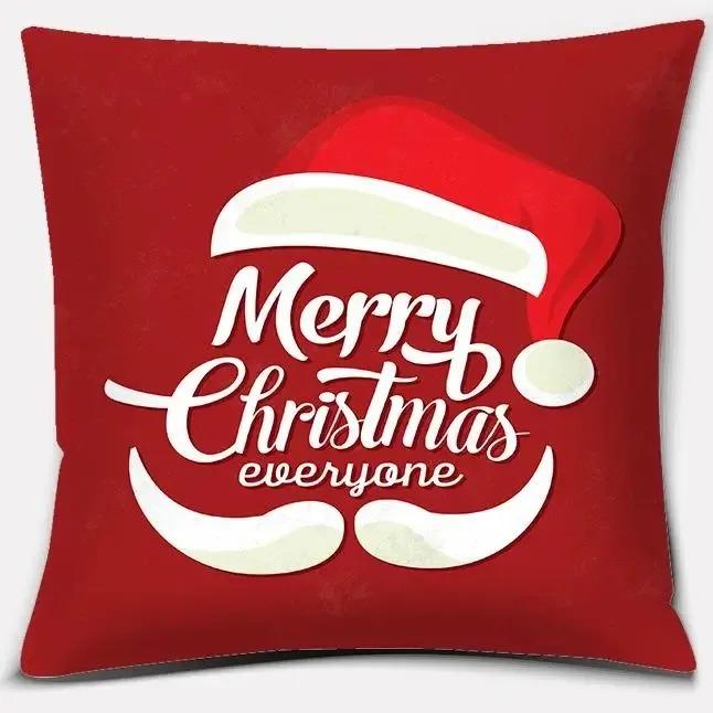 Christmas Themed Pillowcases Car Accessories Office Santa Claus Living Room Sofa Home Decoration Pillowcases