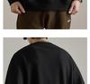 Men's American Style Heavyweight Crewneck Sweatshirt - New Autumn Arrival, Trendy, Loose, Solid Color, Versatile Casual Base Layer.