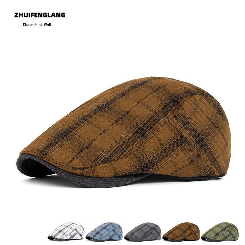 Washable Denim Duckbill Cap: Unisex Flat Cap & Newsboy Beret