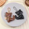 Pu Leather Cat Keychain Cute Animal Keyring Women Bag Charm Handbag Hanging Pendant Decoration Girl Gifts
