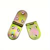 6pcs Metal Folding Flip Hinge, Suitable for Sewing Machine Tables, Mini Cabinets, Wardrobes, and Wardrobe Doors
