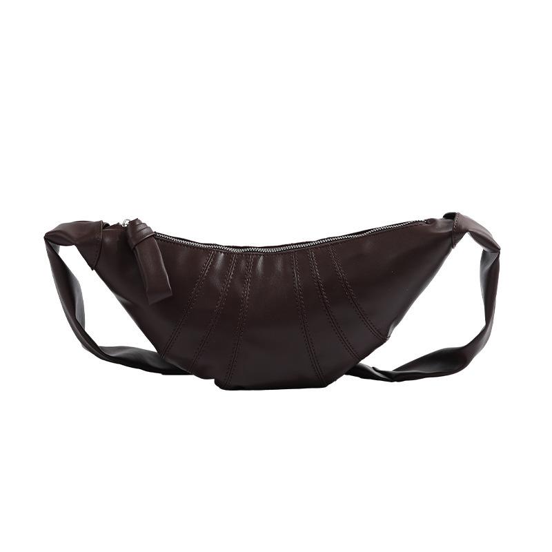 Croissant women's niche design croissant bag single shoulder crossbody dumpling bag trend