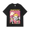 275 GSM Washed T-shirts 100% Cotton One Piece V45 Doflamingo Print Unisex Heavy Cotton T Shirt