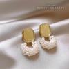 2024 High-End Pearl Stud Earrings: French Light Luxury Style for Women