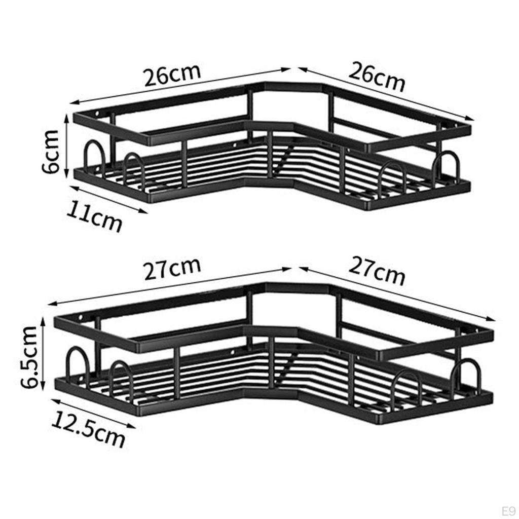 Corner Shower Rack Stable Bathroom Organizer for Home 5pc