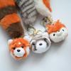 18cm Langer Schwanz Eichhörnchen Waschbär Bär Plüsch Anhänger Kawaii Tiere Flauschige Plüsch Schlüsselanhänger Tasche Auto Handy Hängende Plüsch Schlüsselanhänger