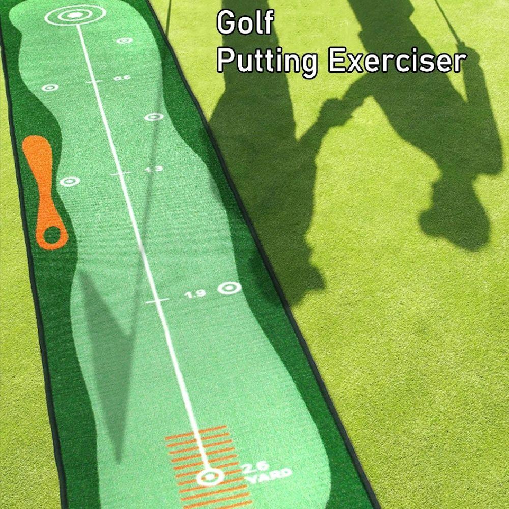 Foldable Golf Putting Practice Mat Anti-Slip Golf Putting Green Blanket Golf Training Pad  Adults