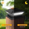Patterned Solar Pillar Light for Outdoor Courtyard, Villa Gate, or Wooden Post