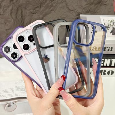 New Phone Case for Apple 17pro Transparent Case, PC Yellow Resistant and Anti Drop Hard Case, Ins Style for IPhone Phone Case