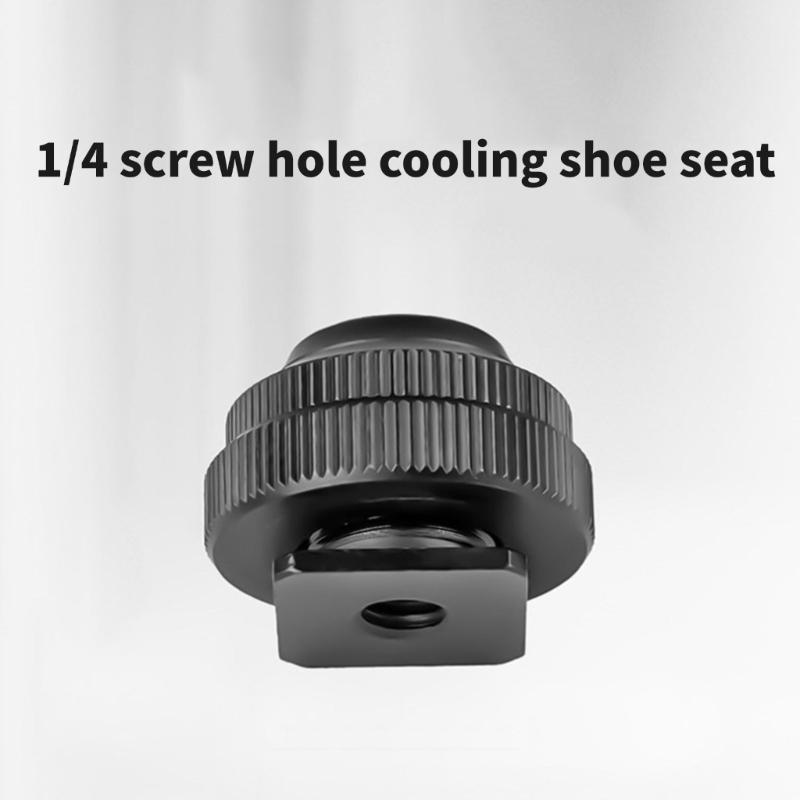 Haltbarkeit Metall Cold Shoe Mount Konverter für Kamerazubehör, 1/4-Zoll Gewindeloch Kamera Hot Shoe Zubehör