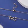 Mama Letter Pendant Butterfly Necklace for Women Stainless Steel  Chain Choker Trendy Family Jewelry Mother's Day Gift for Mom