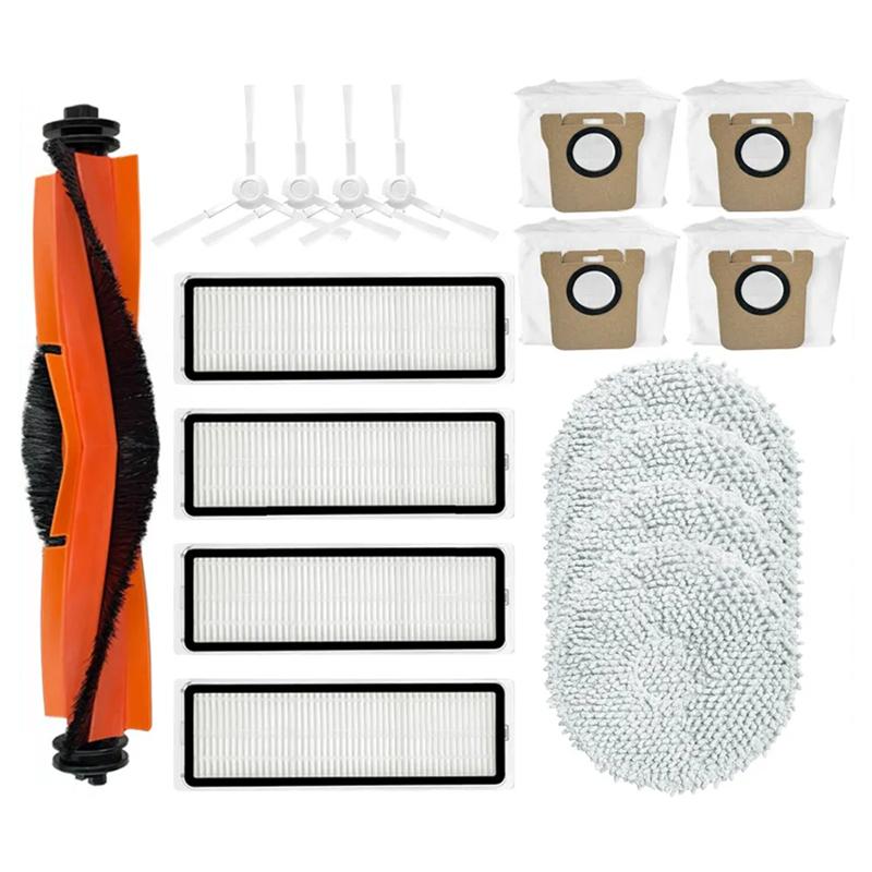 LITE-For Mijia M30S D103CN Replacement Parts Accessories Roller Side Brush Hepa Filter Mop Cloth Dust Bag