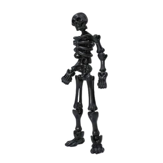 3D Printed Skeleton Action Figure Plastic Articulated Skeleton Toy with Movable Joints Collectible Action Figure for Desktop Decor
