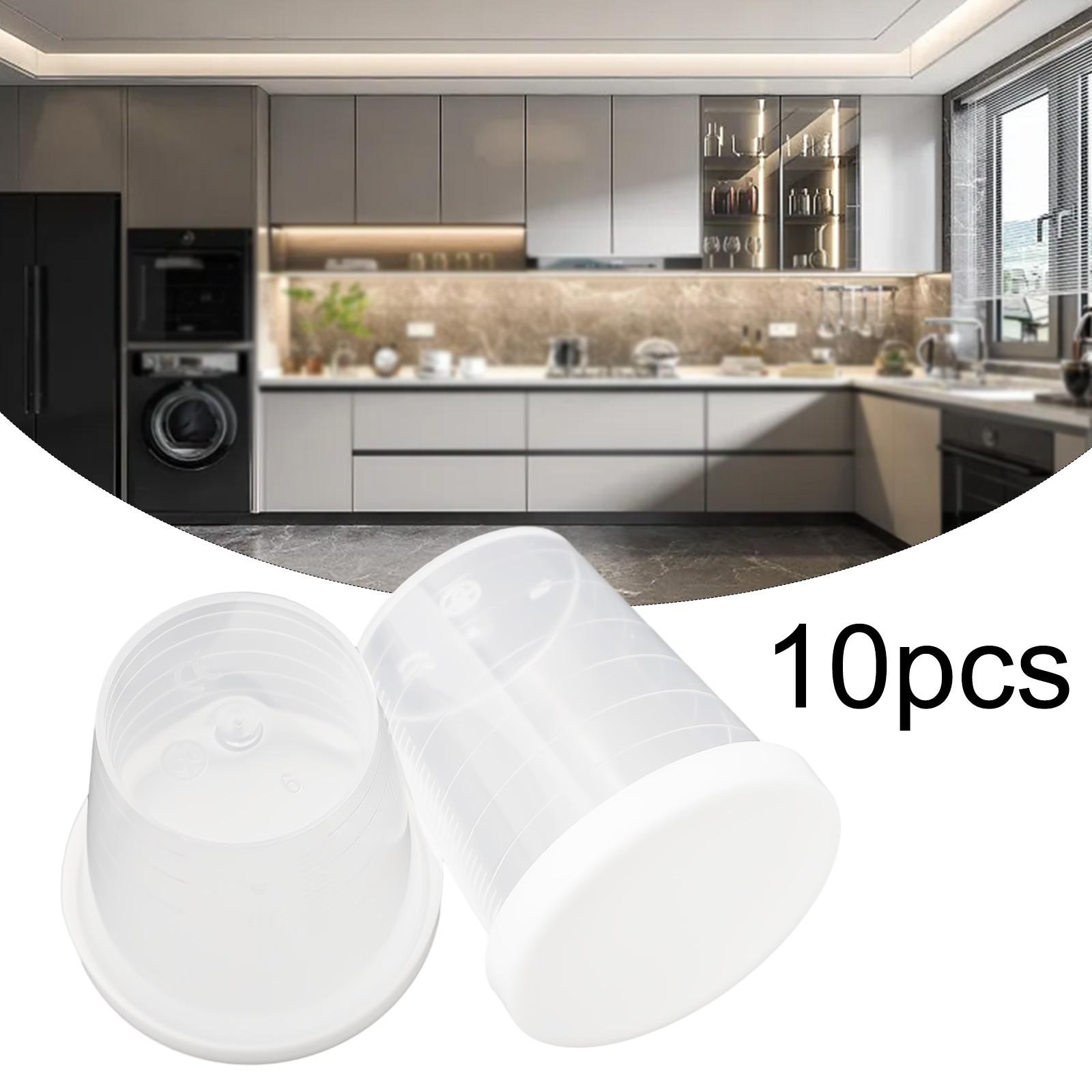 10 шт. 30 мл Пластиковые лабораторные мерные стаканчики с крышками AU