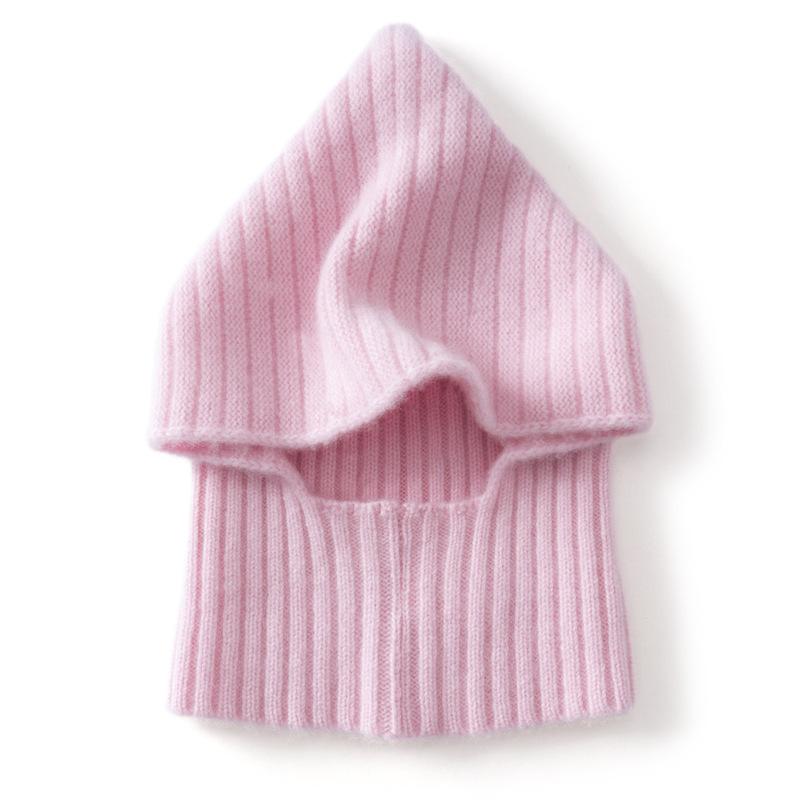 Pure Cashmere Children's Hats Autumn and Winter Clothes Boys and Girls Warm Windproof Hats Versatile Scarves Integrated Hats Tide