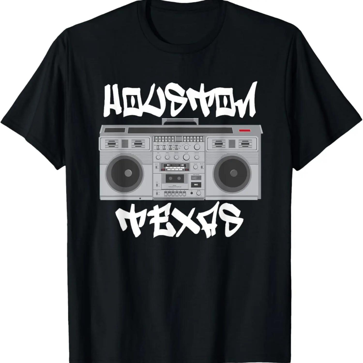 

Houston Texas Boom Box T-Shirt S чёрный