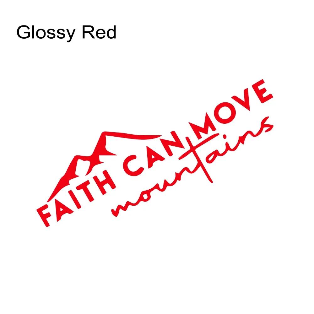 Faith Can Move Mounta Stickers Car Windshield Window Bumper Decor Decals Outdoor Vinyl Decoration Auto Tuning Accessories