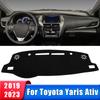 Car Dashboard Cover For Toyota Yaris Ativ      Trument Desk Sun Shade Mat Dash Non-slip Pad Accessories