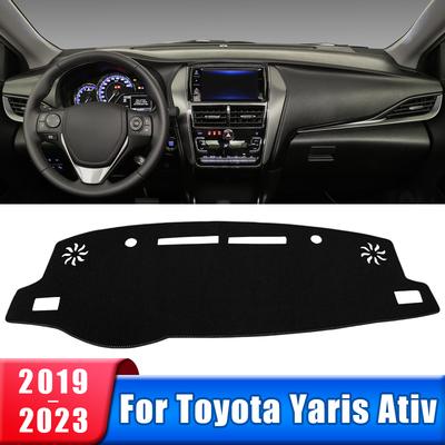 Car Dashboard Cover For Toyota Yaris Ativ Trument Desk Sun Shade Mat Dash Non-slip Pad Accessories