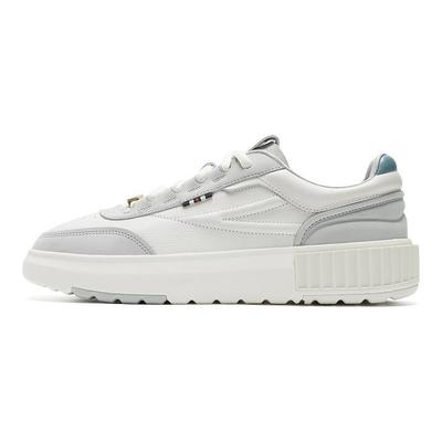 Romanica Suela Gruesa Suave Clásico Versátil Zapatillas de Skate de Caña Baja para Hombre Zapatillas Blancas Grises F12M431208FSD