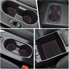 Auovo Cup Holder Ert Door Liners Compatible With Toyota Corolla Hatchback Accessories -2025 2026 Car Console Cup Holder Door Pocket Mats Pads For
