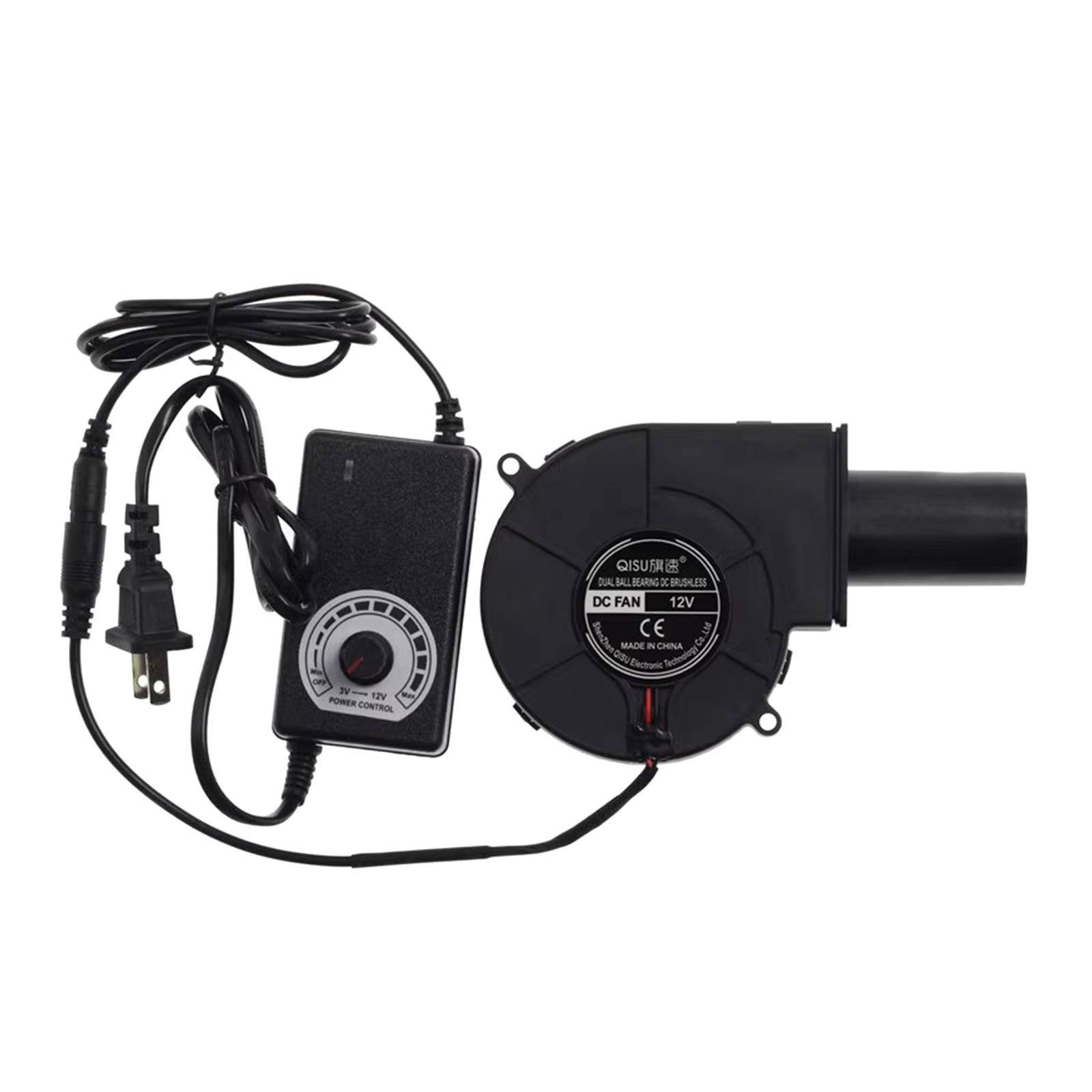 

DCBlower 97 мм x 33 мм, вентилятор 12 В, 5000 об/мин, 9733, вентилятор для барбекю с регулируемой скоростью, вилка стандарта США для гриля для пикника, дровяной печи для приготовления пищи 32MM