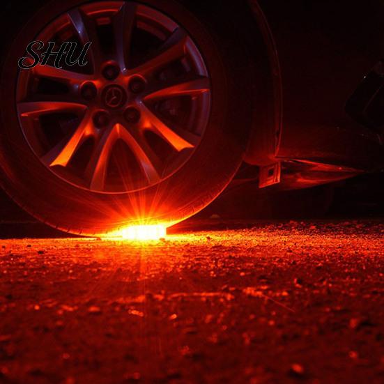 Emergency Safety Light 2Pcs LED Warning Lamp Compact Size High Brightness Waterproof Widely Used Signal with Hook Reliable
