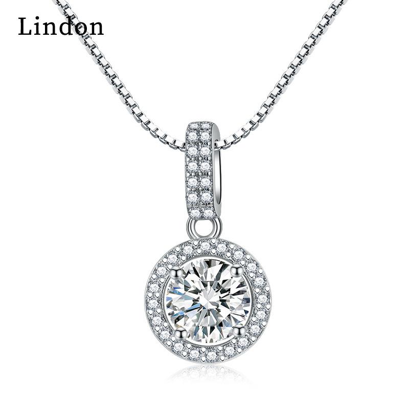 

Женское ожерелье Lindon, кулон из медного сплава, циркон, модный подарок