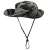 Shade bucket hat men outdoor hiking jungle sports camouflage neck cotton fishing hat