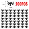 50/500PCS Small Fake Black Spiders Halloween Decoration Horror Spider DIY Party Haunted House Prop Lifelike Insects Tricky Toys 5