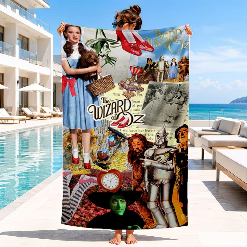 Wonderful Wizard Adventure Beach Towel, Microfiber Beach Towel, Perfect For Pool, Beach, Travel, Home Decor Beach Party Fan gifts