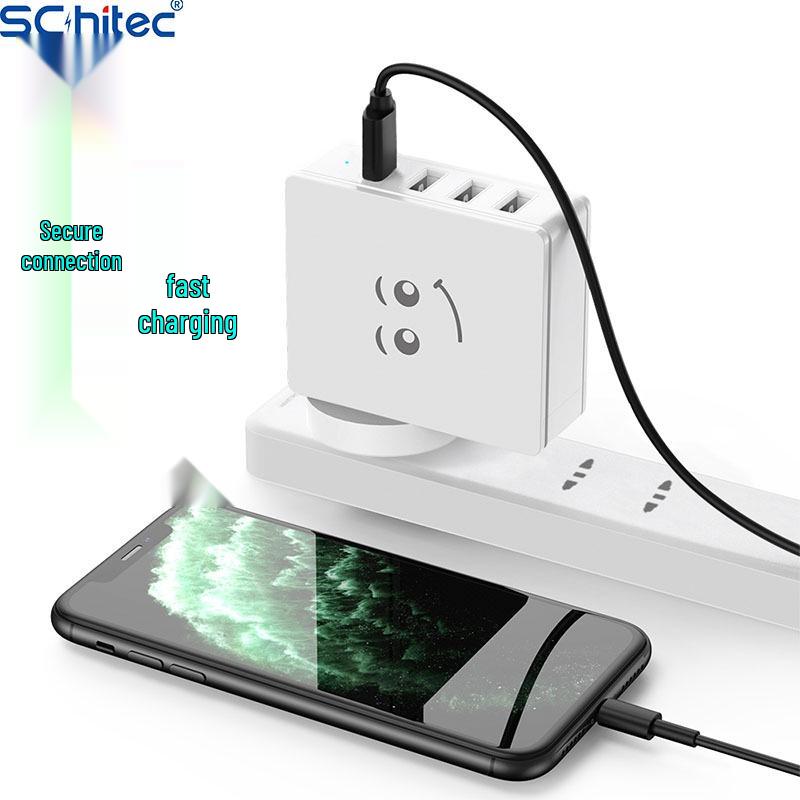QC3.0 Fast Charging Multi-Port Travel Charger with 4 USB Ports - US/EU Standard