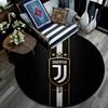 Juventus Football Club Round Area Rug,Carpet Rug for Living Room Bedroom Sofa Playroom Decor,Non-slip Floor Mat