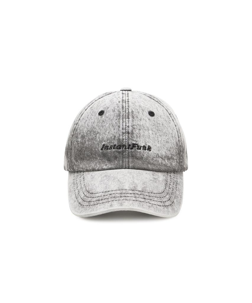 INSTANTFUNK Washed Embroidered Ball Cap - Gray