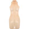 Womens Glossy Bodycon Lingerie Dress High Stretch Fabric Nightclub Attire