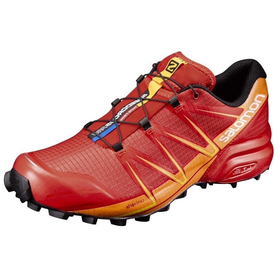 

SALOMON Speedcross Pro Удобные Прочные Низкие Кроссовки Мужские кроссовки Красный Желтый 392390 44