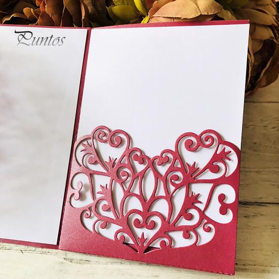 Flower Shape Hollow Greeting Card Cutting Dies DIY Scrapbook Mold Craft Stencil