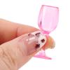 5Pcs 1:12 Doll Houses Colorful Wine Glass Cup Goblet Bar Drinking Miniature
