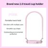 Silicone Water Bottle Handle Solid Color with Adjustable Strap Drink Carrier Strap Reusable Water Bottle Sling