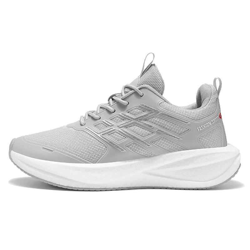 

Новая модель Легкие Плоскоподошвенные Нескользящие Уличные Модные На шнуровке Мягкие Удобные Спортивные Тренировочные Противоскользящие Кроссовки для бега 44 серый