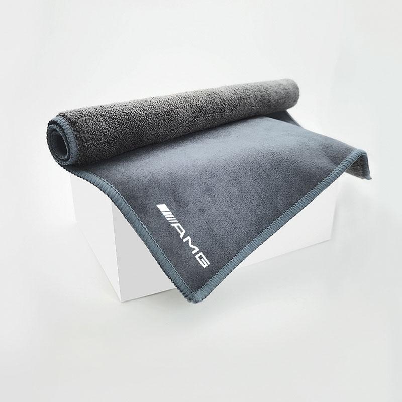 AAVO1 Microfiber Towel Car Cleaning Tool Accessories For Mercedes Benz AMG W203 W205 W206 W211 W220 W212 W201 W210 W108 W168 GLC GLE
