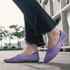 Women's Flat Shoes with Pointed Soft Knitted Sole Breathable and Comfortable Shoes Spring 2025 New Model Breathable Ballet Wome
