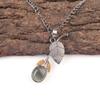 Oval Labradorite Stone Sisters Gift Ethnic Art Deco Pendant 925 Sterling Silver PP-55-23