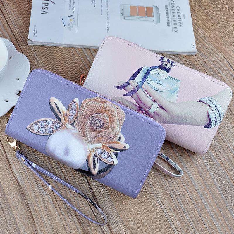 Women's Double Zipper Leather Clutch Wallet: Stylish Long Wallet & Phone Bag with Large Capacity & Coin Purse