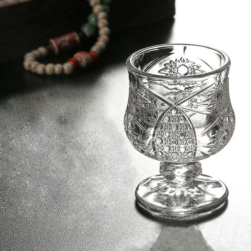 6pcs Set Shot Glass Small Liquor Goblet Red Wine Glasses Exquisite Mini Spirits Cup Transparent Drinkware Wedding Party Glass