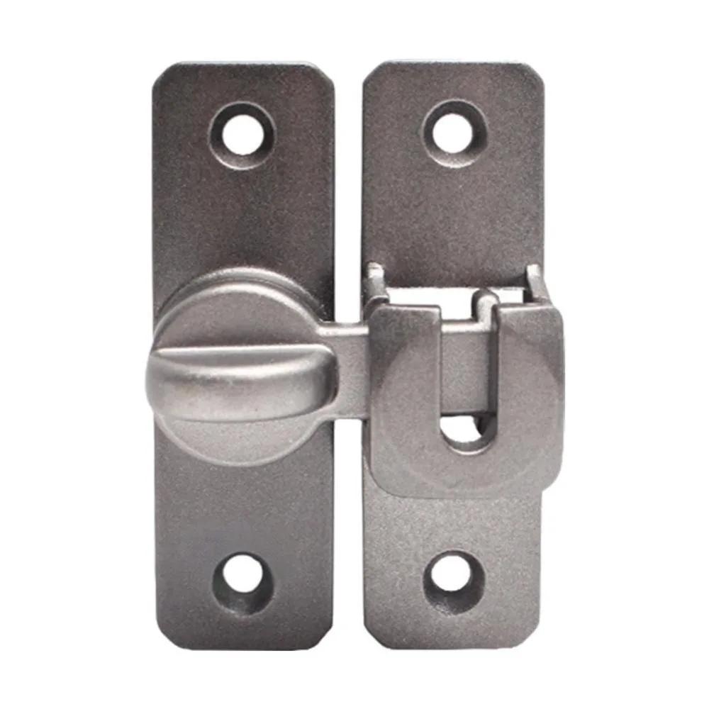 Aluminum Alloy Anti-theft Door Buckles Hardware Durable Door Latch Anti-theft 90 Degree Door Lock Buckle Cabinet